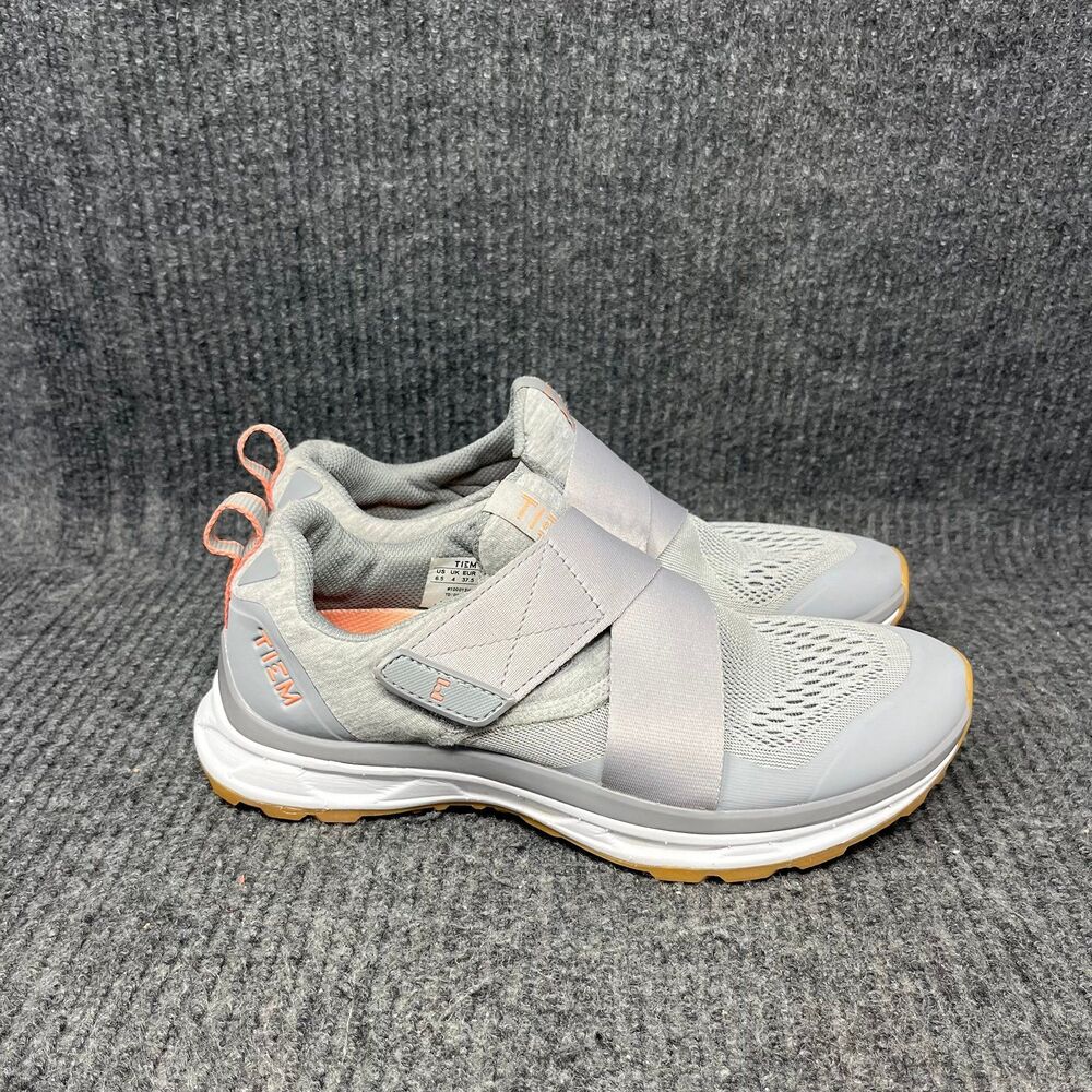 Tiem Slipstream Cycling Spin Shoes Cleats Lunar Grey w/ Cleats Women’s 6.5 US